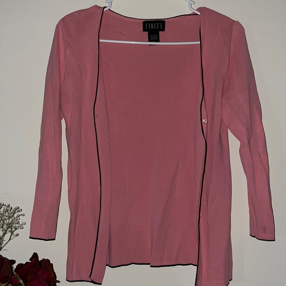 Pink cardigan